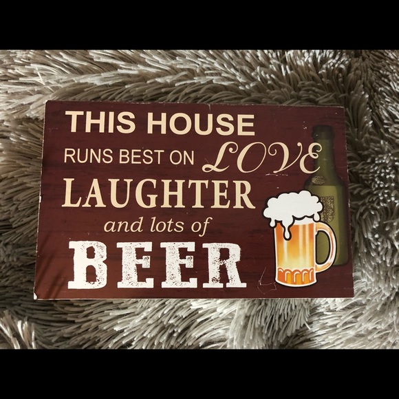 His n Hers wooden alcohol signs - Picture 2 of 5